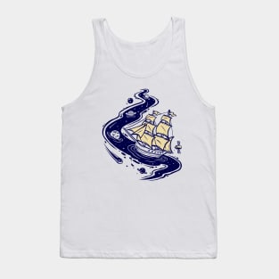 Space Adventure in a Ship Tank Top